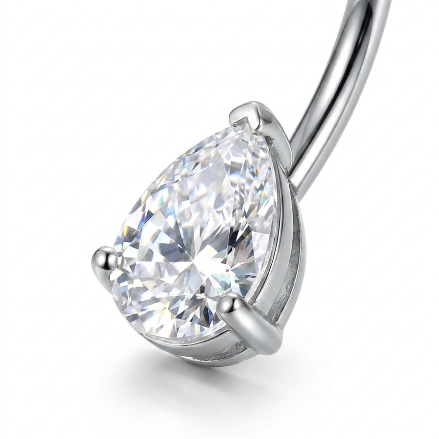 Piercing con goccia in Acciaio Chirurgico 316L - Piercing per ombelico