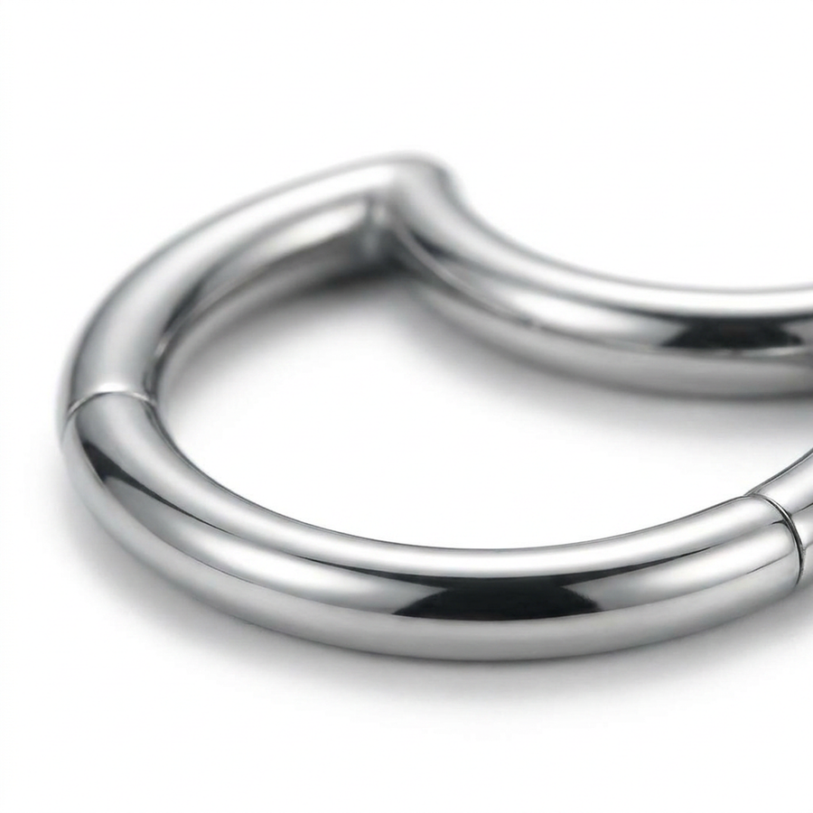 Piercing mezza luna in Titanio F136 - Piercing per Lobo, helix, daith, septum