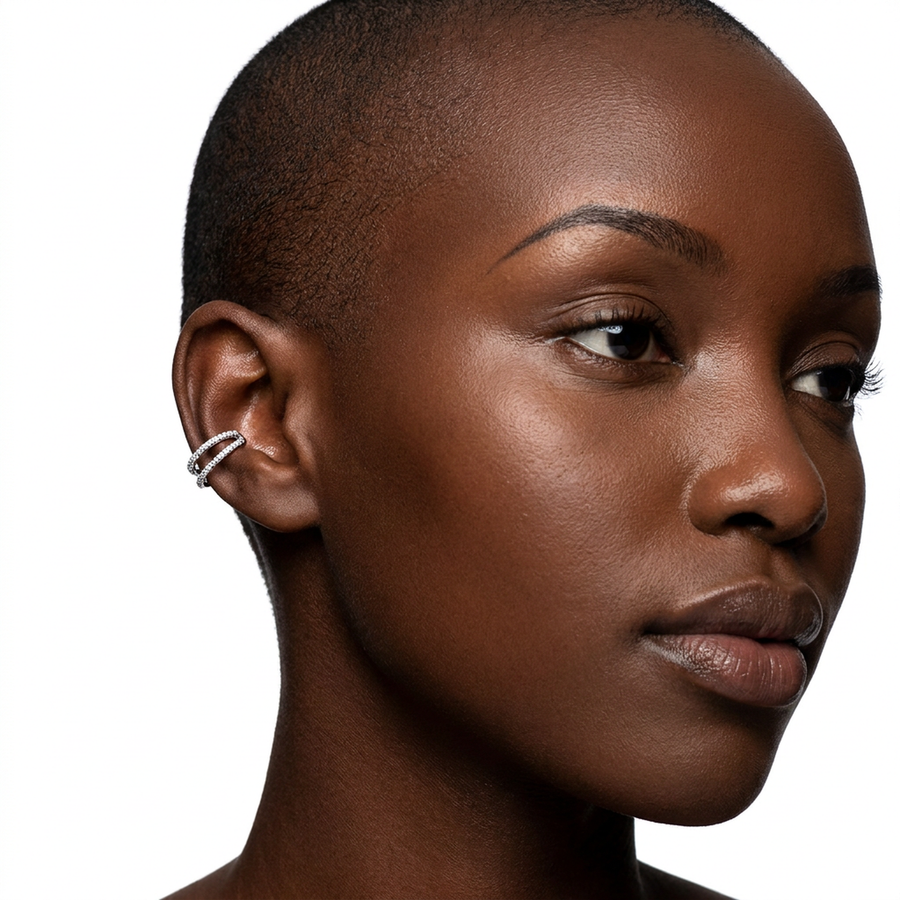 Piercing con zirconi in Titanio G23 - Piercing per Lobo, helix, conch, tragus, rook