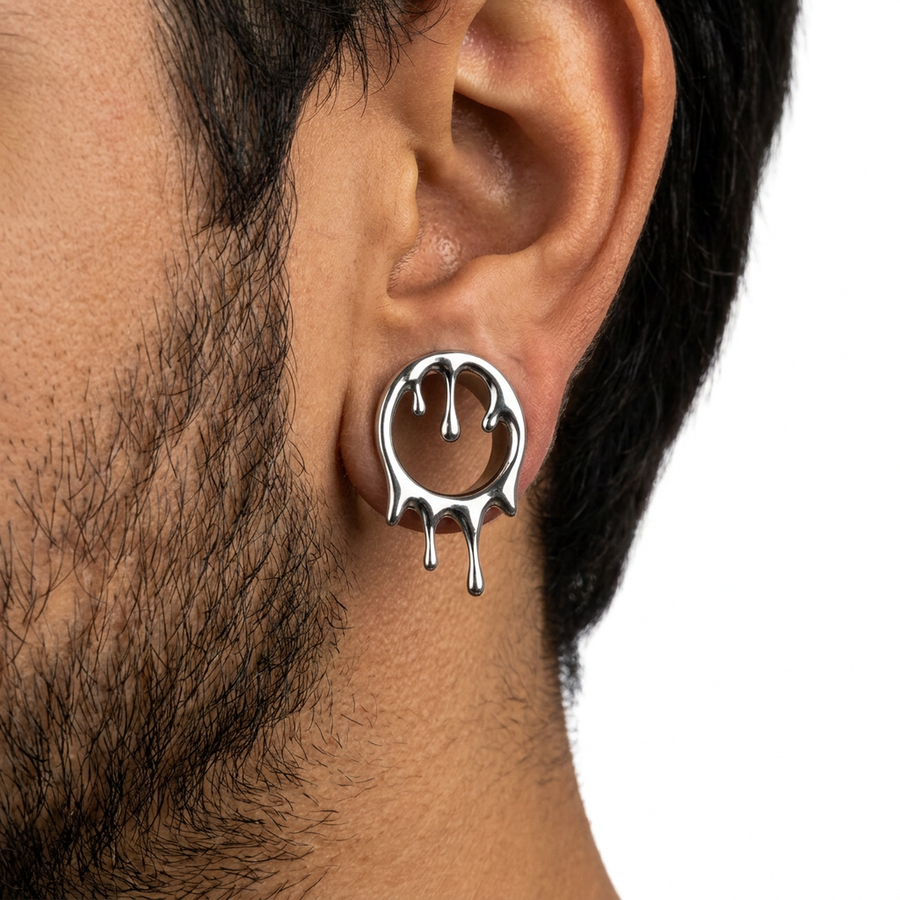 Dilatatore con gocce in Acciaio Inox - Piercing per Lobo