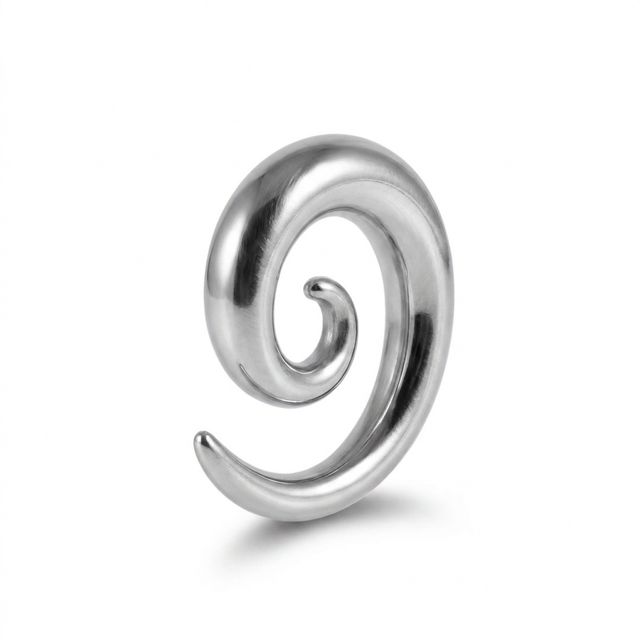 Dilatatore a forma di spirale in Acciaio Inox - Piercing per Lobo