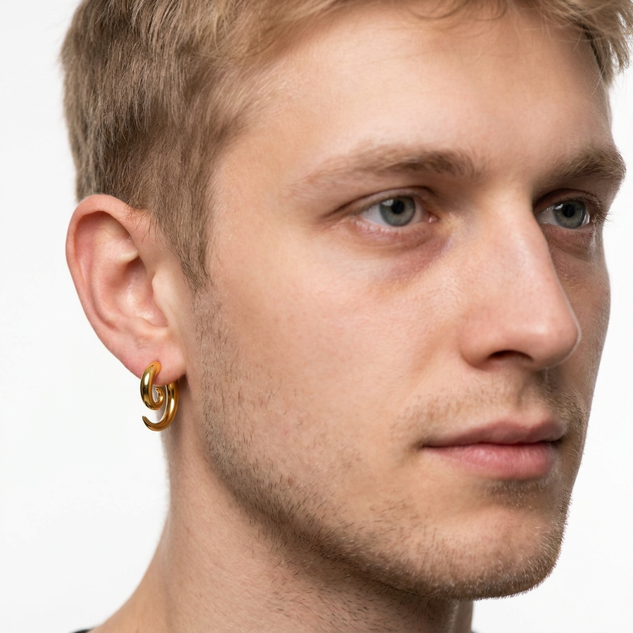 Dilatatore a forma di spirale in Acciaio Inox - Piercing per Lobo
