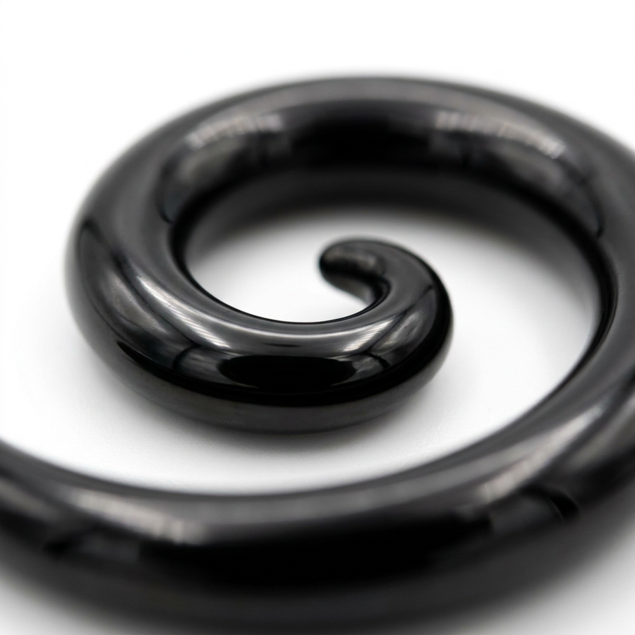 Dilatatore a forma di spirale in Acciaio Inox - Piercing per Lobo