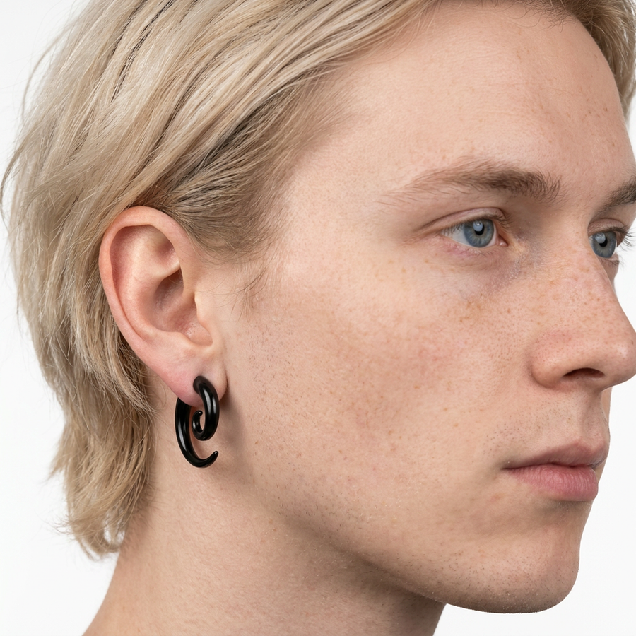 Dilatatore a forma di spirale in Acciaio Inox - Piercing per Lobo