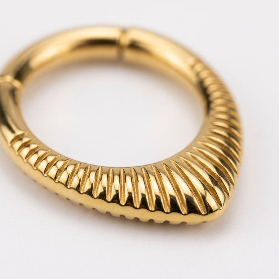 Cerchietto a punta in Acciaio Chirurgico 316L - Piercing per lobo, helix, daith, septum