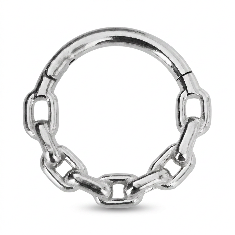 Piercing con catena in Acciaio Chirurgico 316L - Piercing per lobo, helix, daith, septum