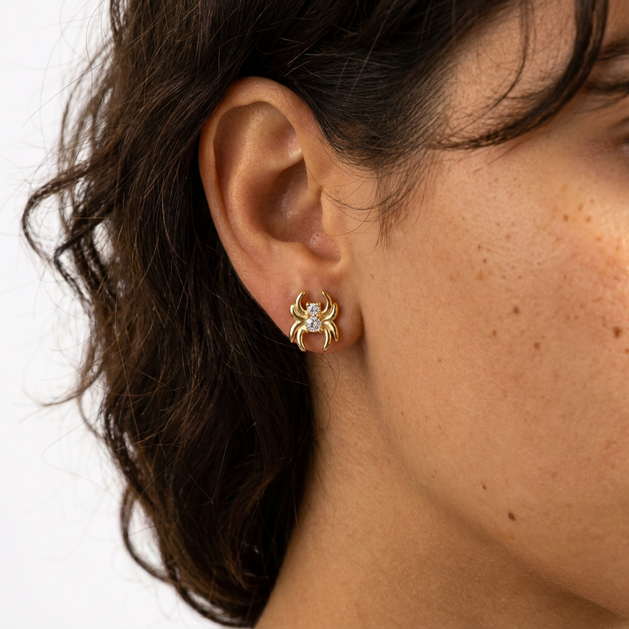 Piercing con ragnetto in Acciaio Chirurgico 316L - Piercing per lobo, helix, forward helix, conch, flat, tragus