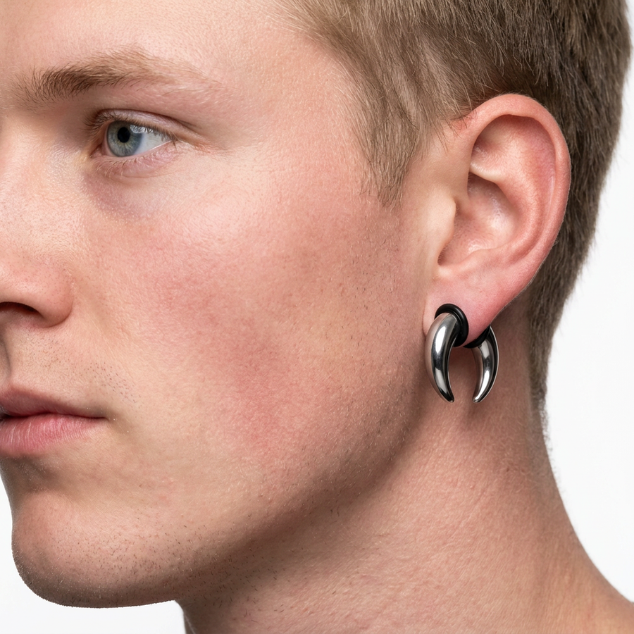Dilatatore in Acciaio Inox - Piercing per Lobo