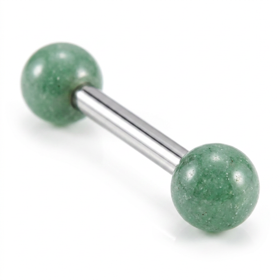Piercing con palline in pietra in Acciaio Chirurgico 316L - Piercing per Nipple