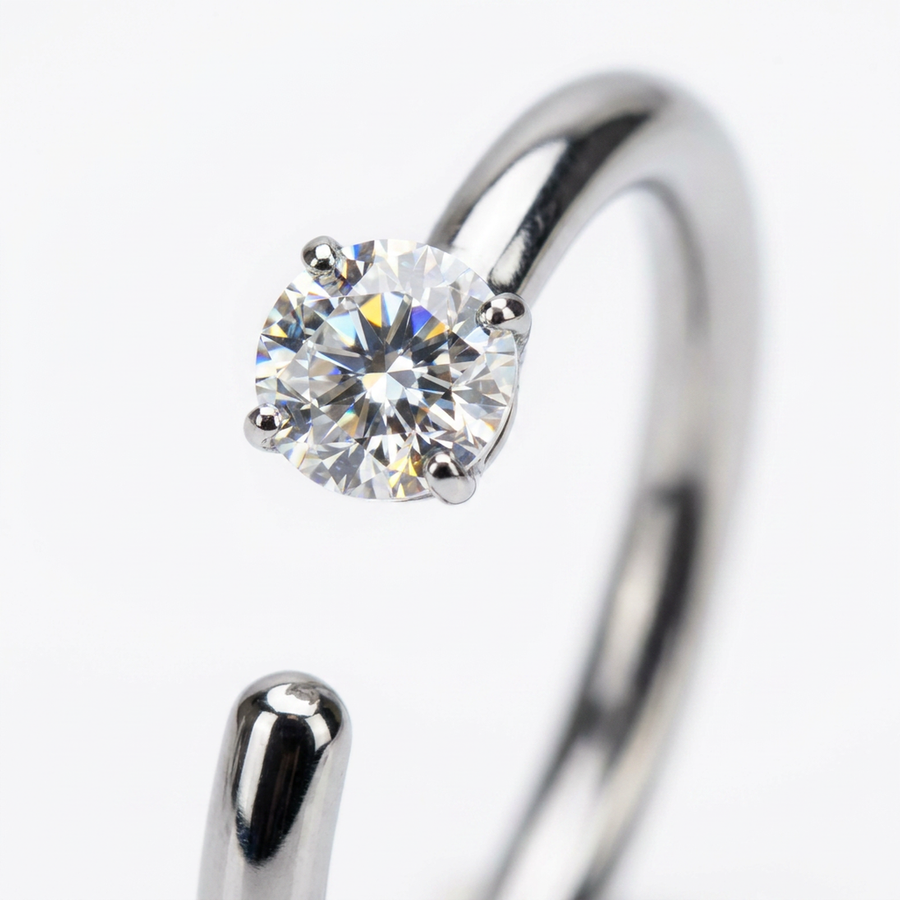 Piercing con zircone rotondo, quadrato, a stella, a cuore e in Acciaio Chirurgico 316L - Piercing per nostril