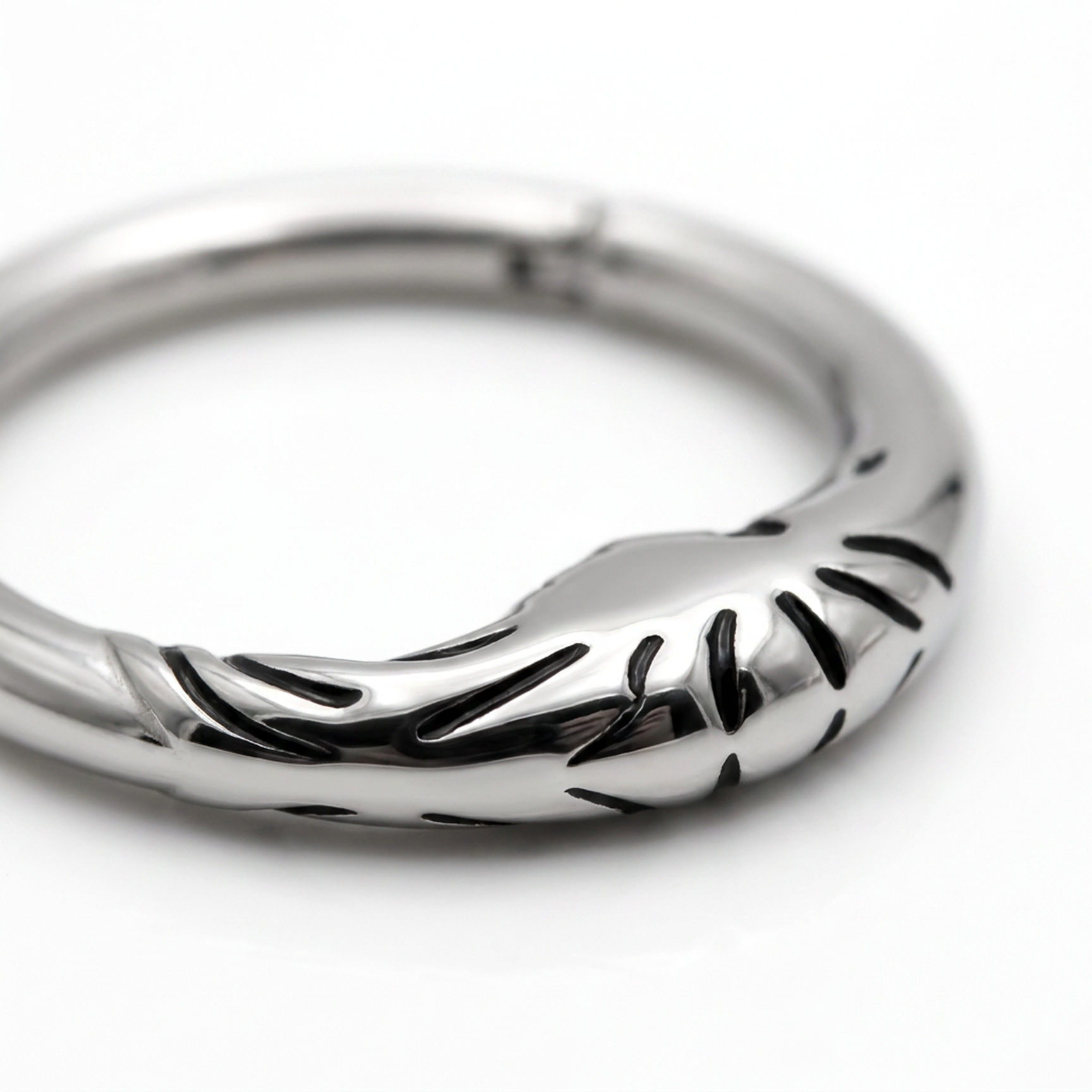 Piercing con luna in Acciaio Chirurgico 316L - Piercing per lobo, helix, daith, septum