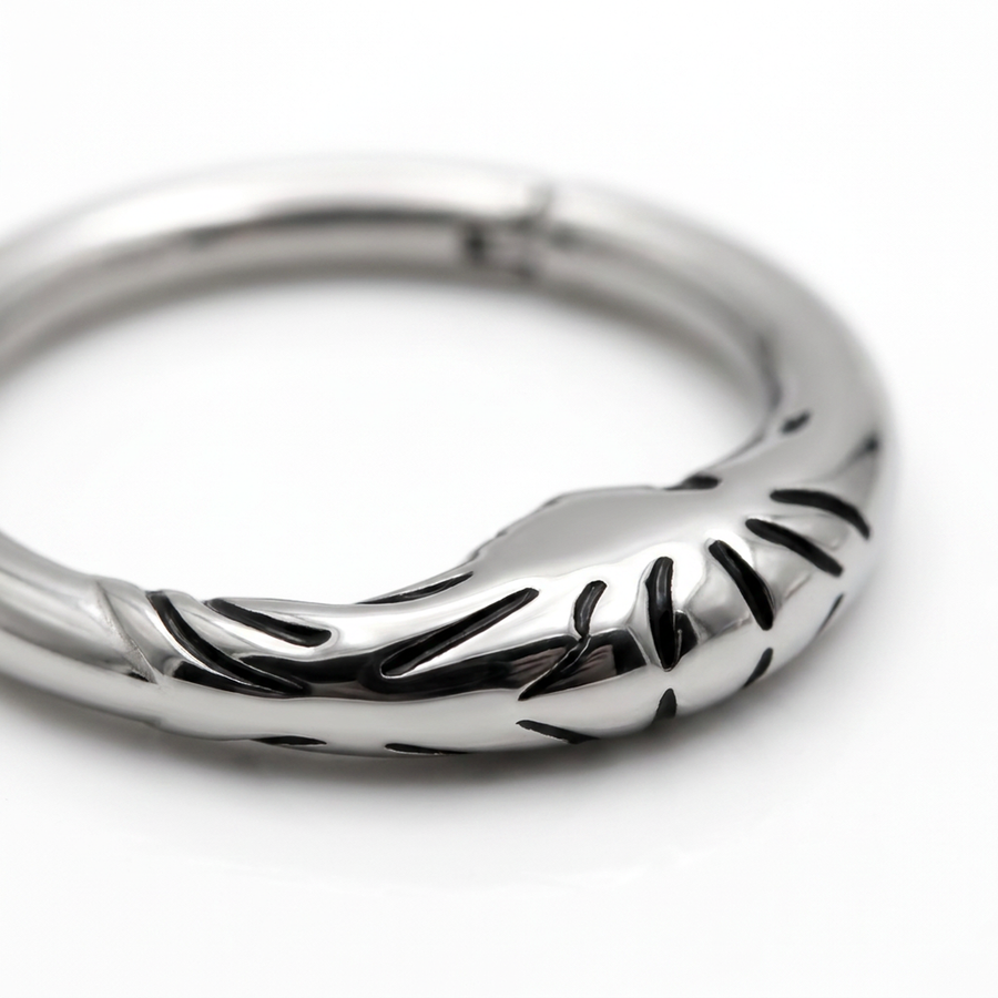 Piercing con luna in Acciaio Chirurgico 316L - Piercing per lobo, helix, daith, septum
