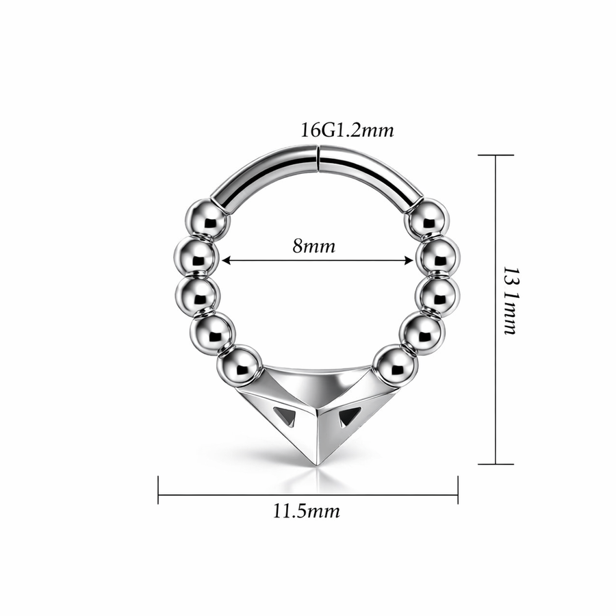 Piercing con punta in Acciaio Chirurgico 316L - Piercing per lobo, helix, daith, septum