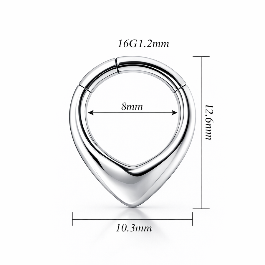 Piercing a punta in Acciaio Chirurgico 316L - Piercing per lobo, helix, daith, septum