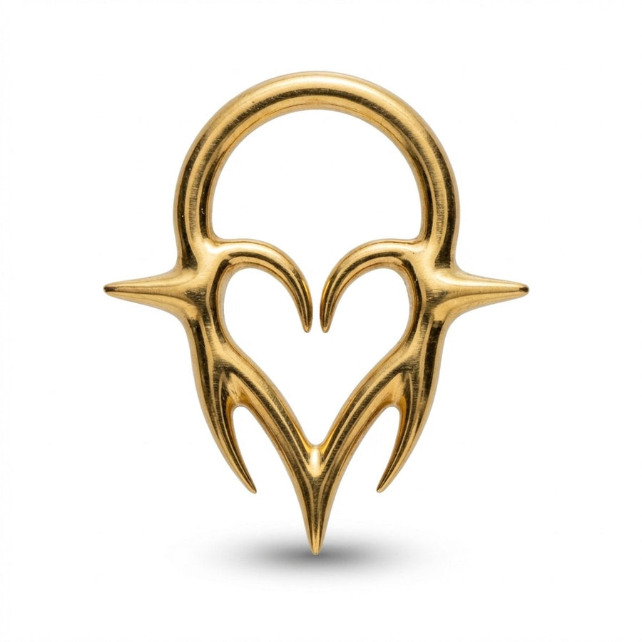 Piercing con cuore in Acciaio Chirurgico 316L - Piercing per lobo, helix, daith, septum