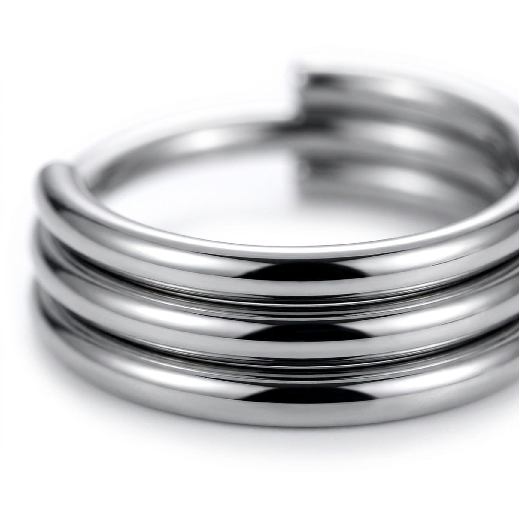 Cerchietto con tre fasce in Acciaio Chirurgico 316L - Piercing per lobo, helix, septum, daith