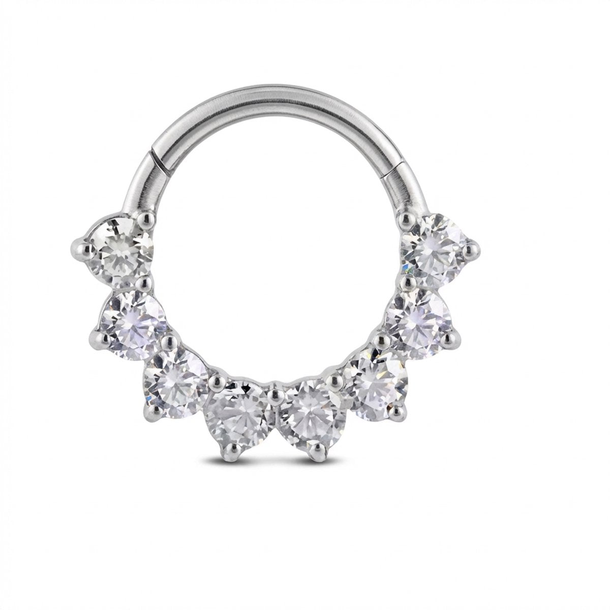 Piercing con zirconi in Acciaio Chirurgico 316L - Piercing per lobo, helix, daith, septum