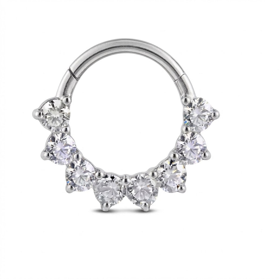 Piercing con zirconi in Acciaio Chirurgico 316L - Piercing per lobo, helix, daith, septum