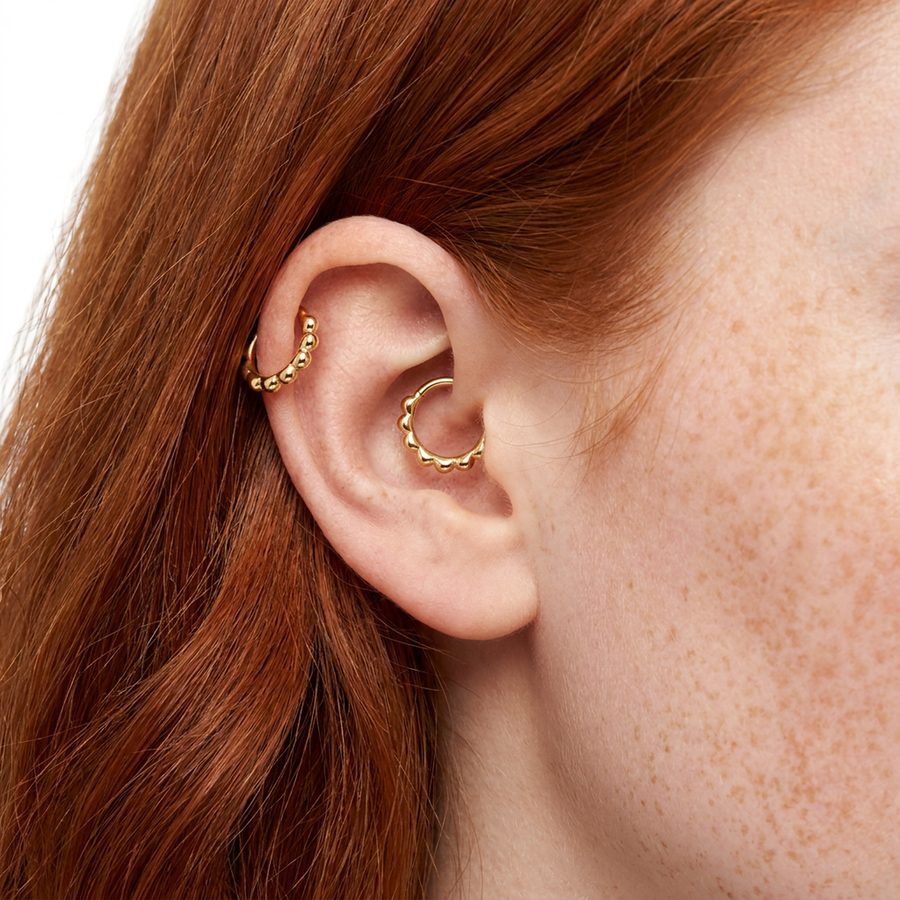 Piercing con palline in Acciaio Chirurgico 316L - Piercing per lobo, helix, daith, septum