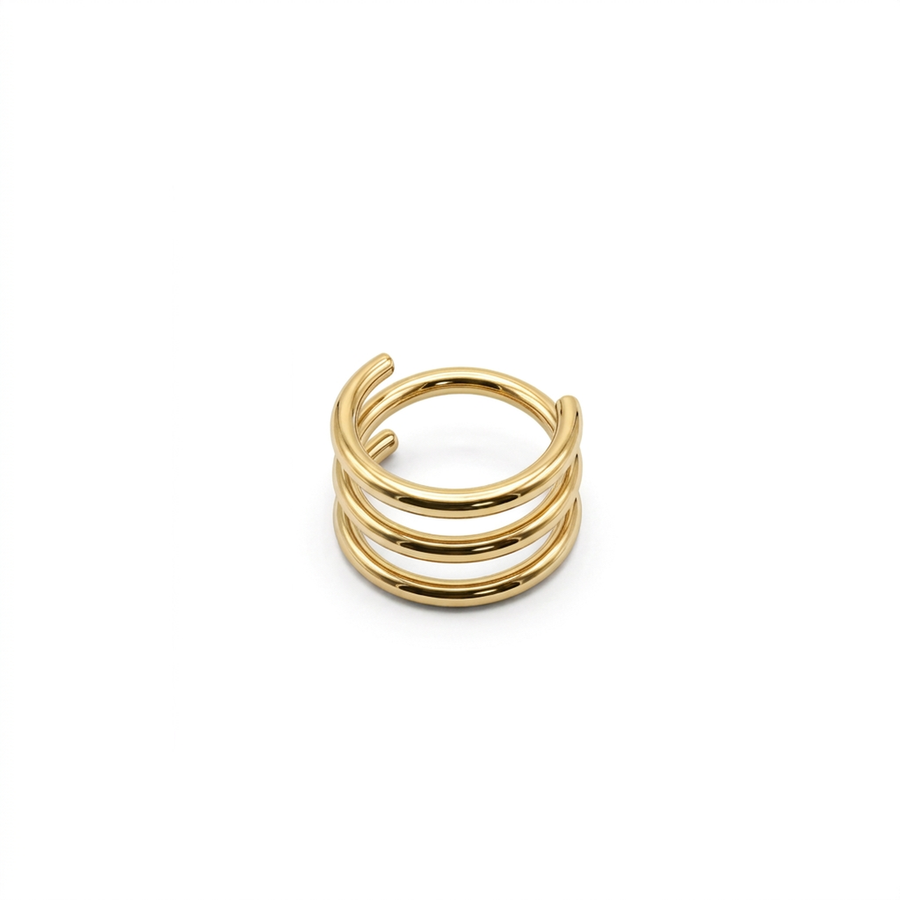 Piercing cerchietto con fascia in acciaio chirurgico 316L - Piercing per naso