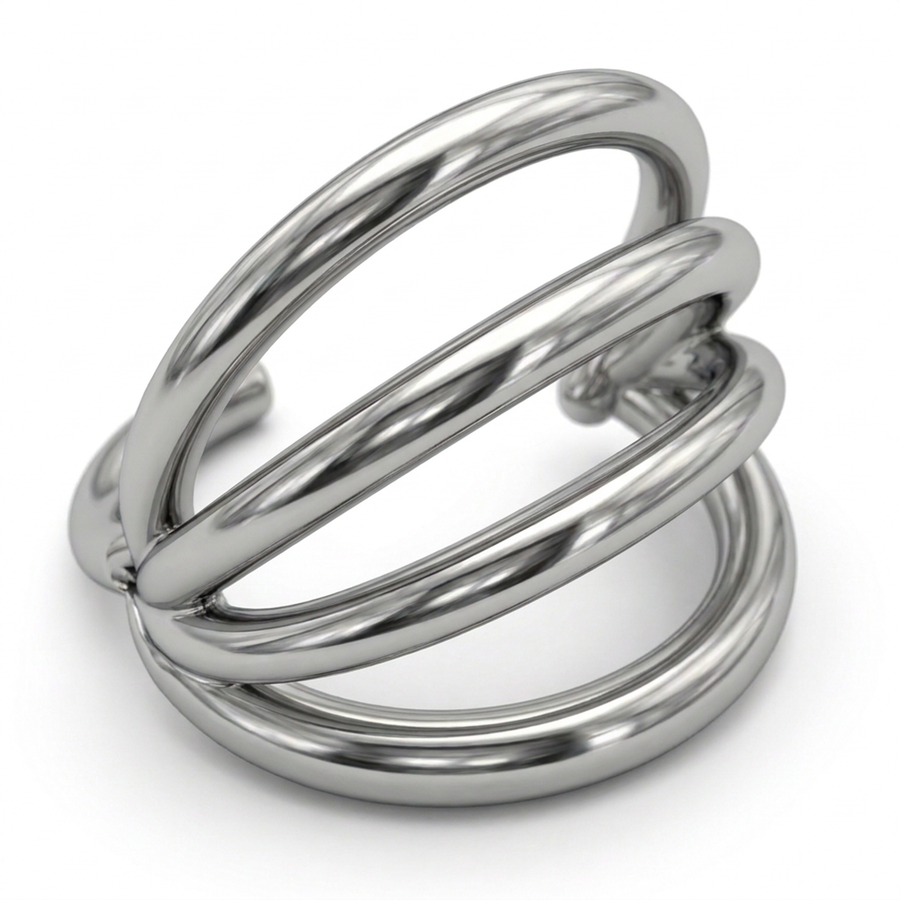 Cerchietto con tripla fascia in Acciaio Chirurgico 316L - Piercing per lobo, helix, forward helix, conch, tragus