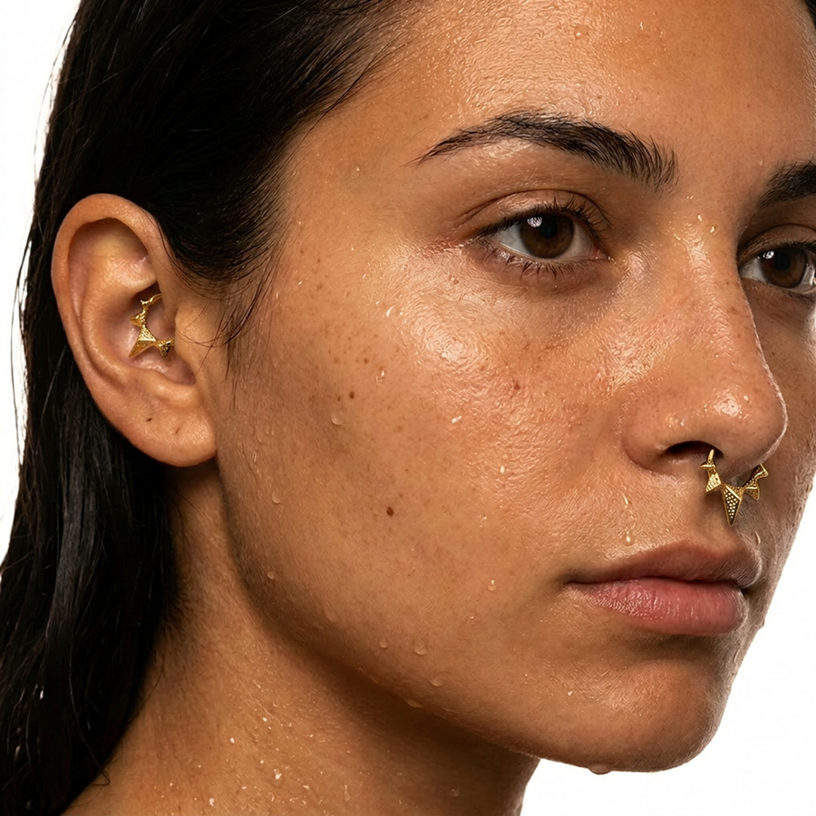 Piercing con punte in Acciaio Chirurgico 316L - Piercing per lobo, helix, daith, septum