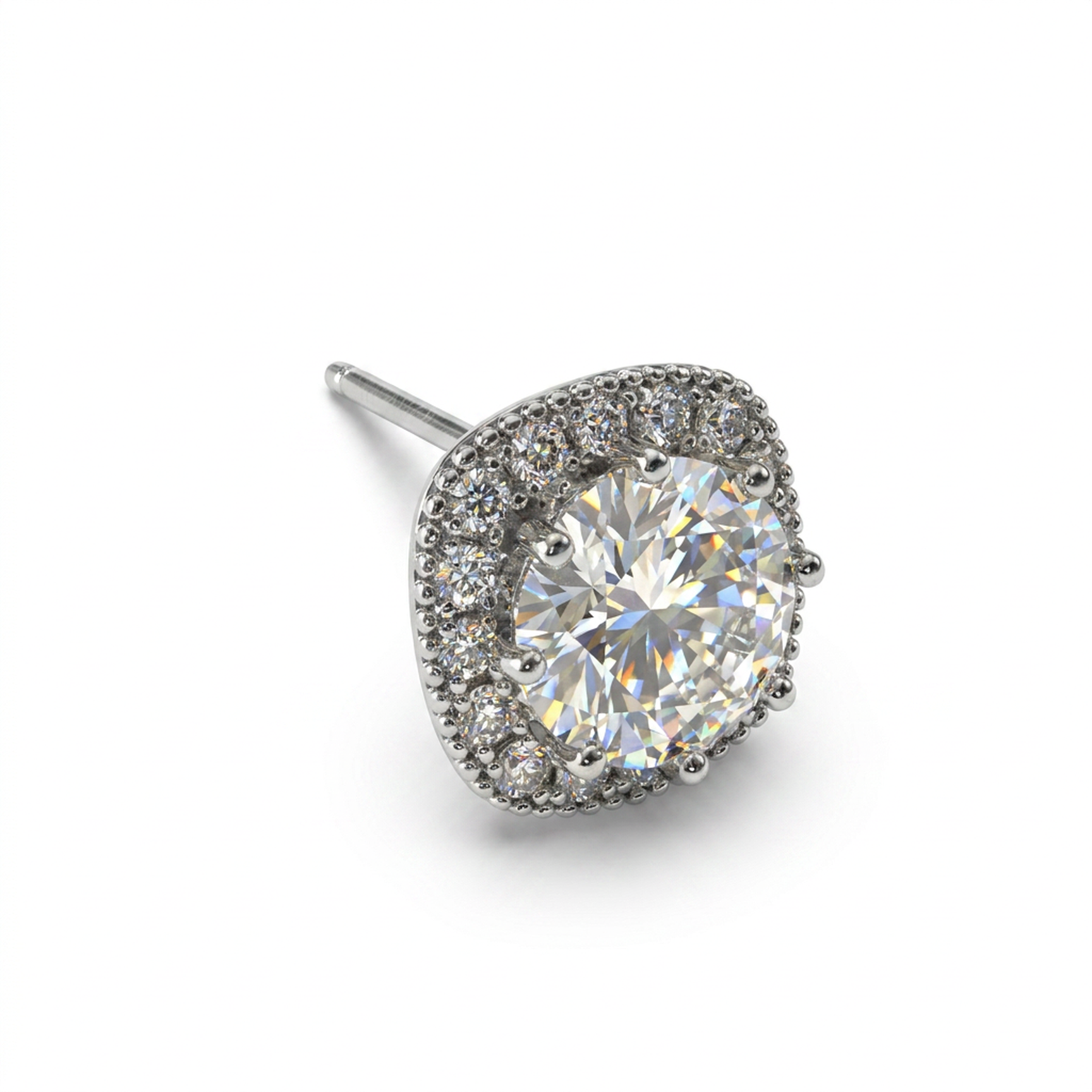 Brillantino in Argento 925 - Orecchino per lobo
