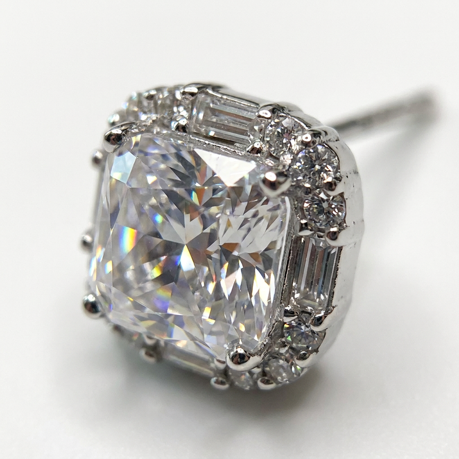 Brillantino in Argento 925 - Orecchino per lobo