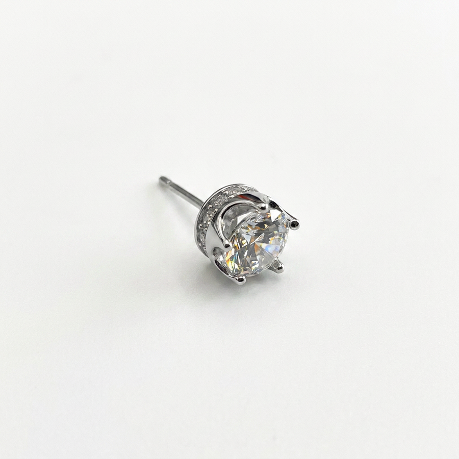 Brillantino in Argento 925 - Orecchino per lobo