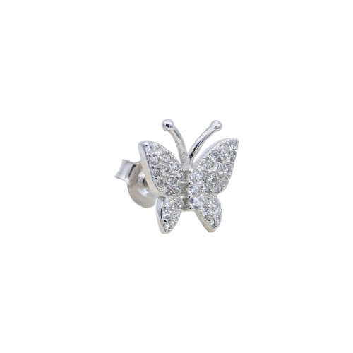 ORECCHINO CON FARFALLA ZIRCONATA