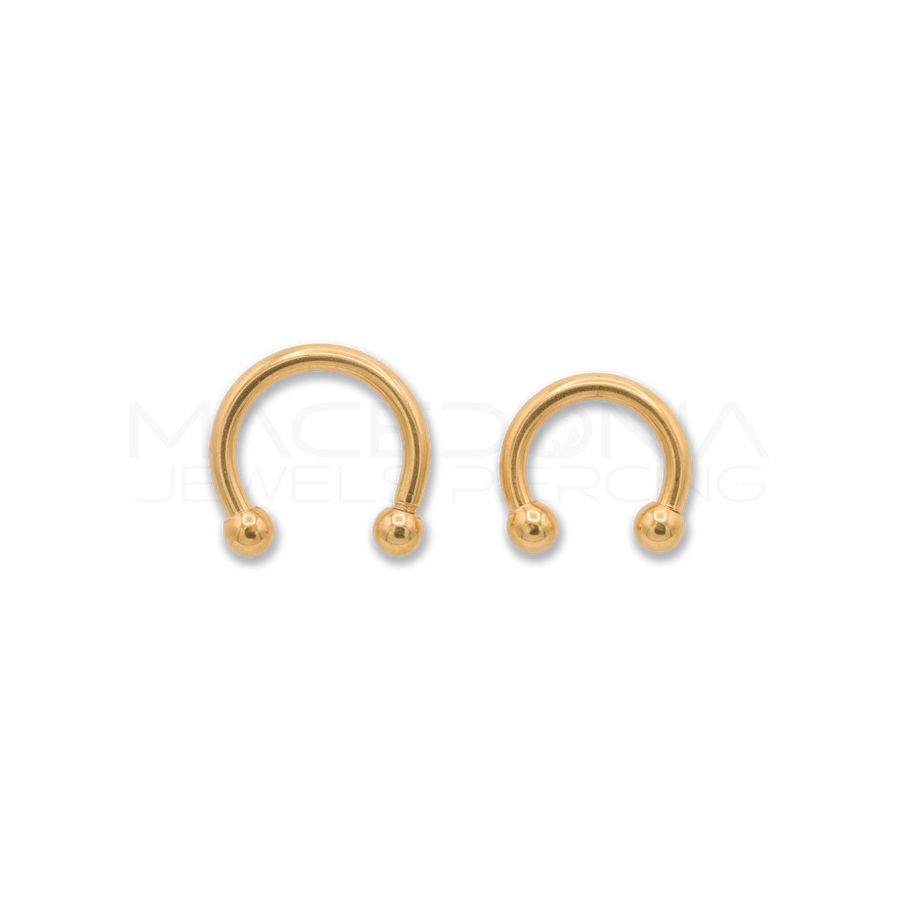 PIERCING ORO CON PALLINE