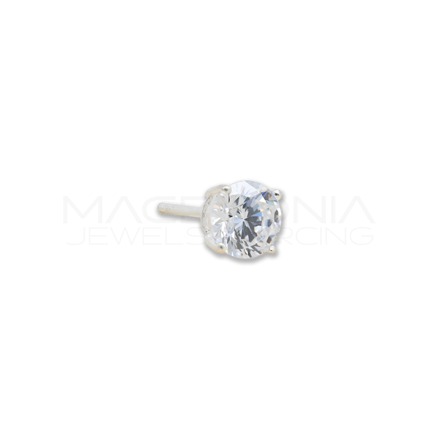 ORECCHINO CON ZIRCONE ARGENTO 925