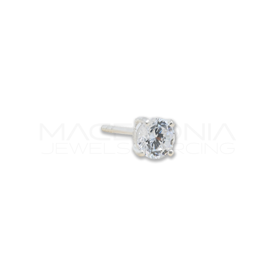 ORECCHINO CON ZIRCONE ARGENTO 925