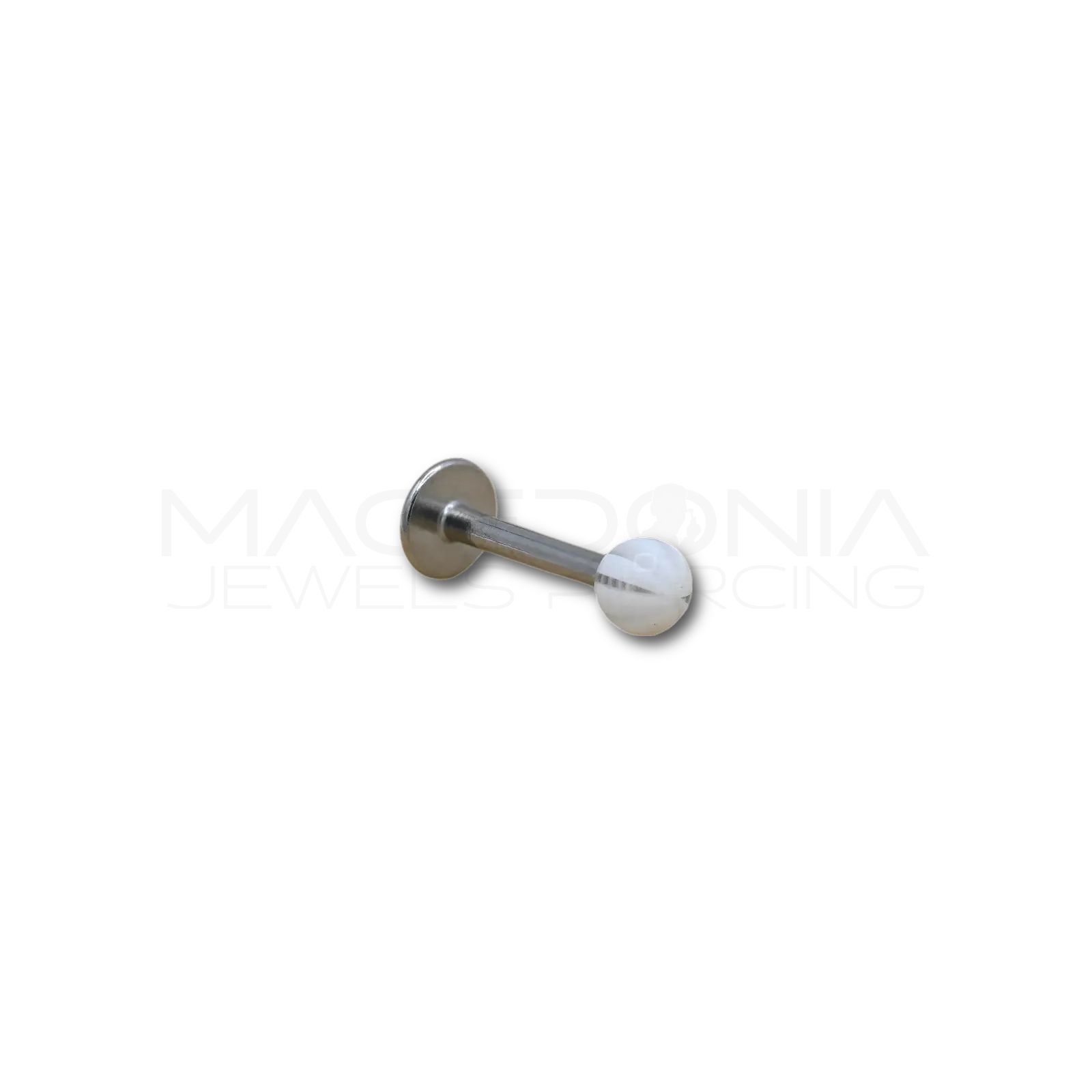 LABRET CON PALLINA A STRISCE