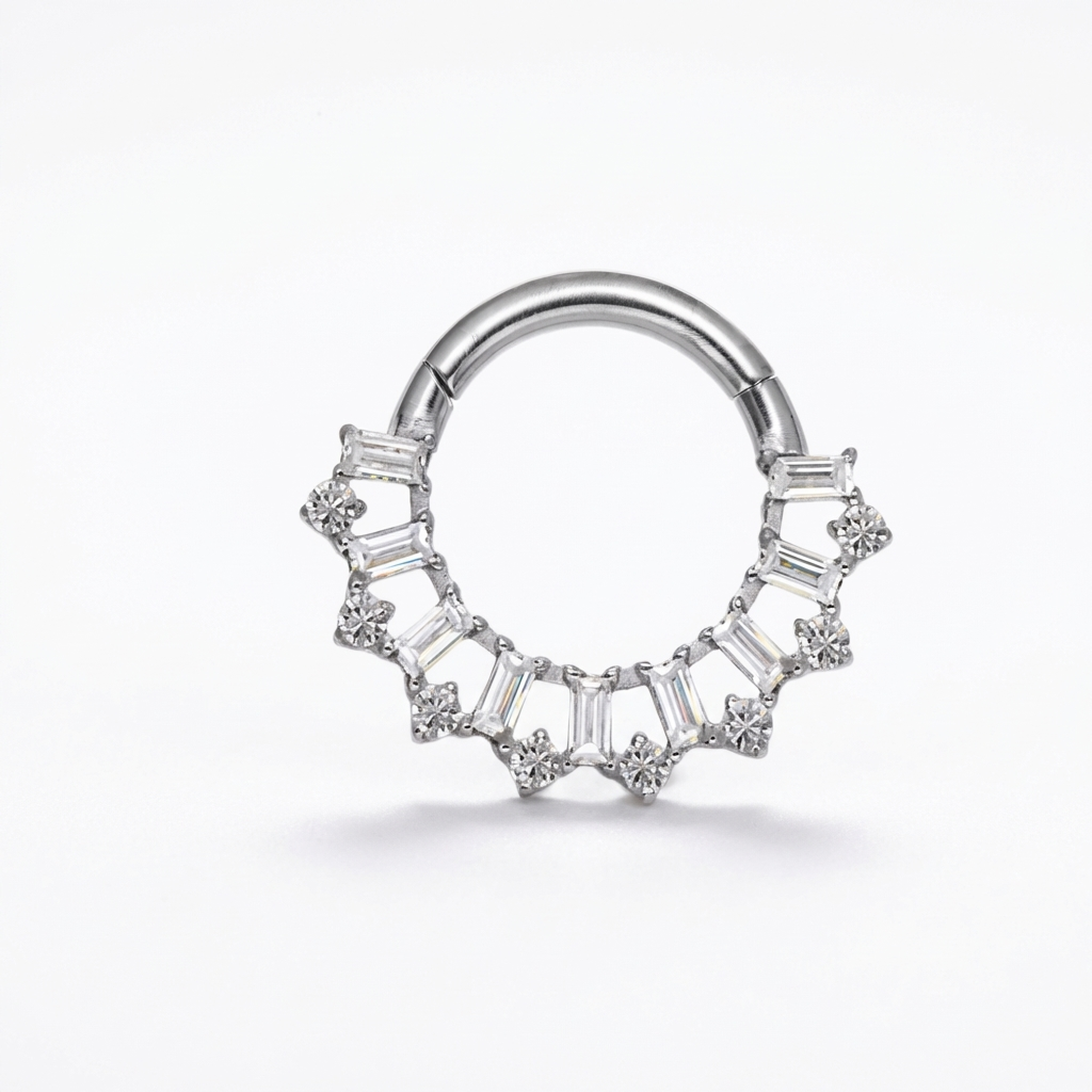 Piercing con zirconi in Titanio G23- Piercing per Lobo, helix, daith, septum