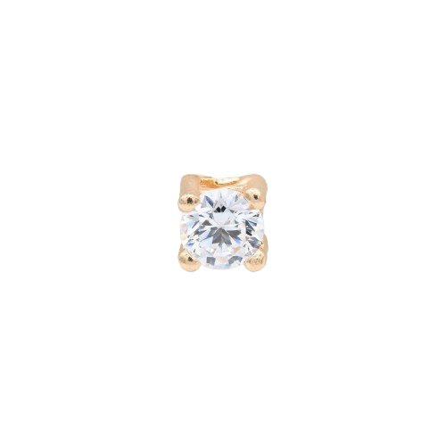 ORECCHINO CON ZIRCONE 6MM