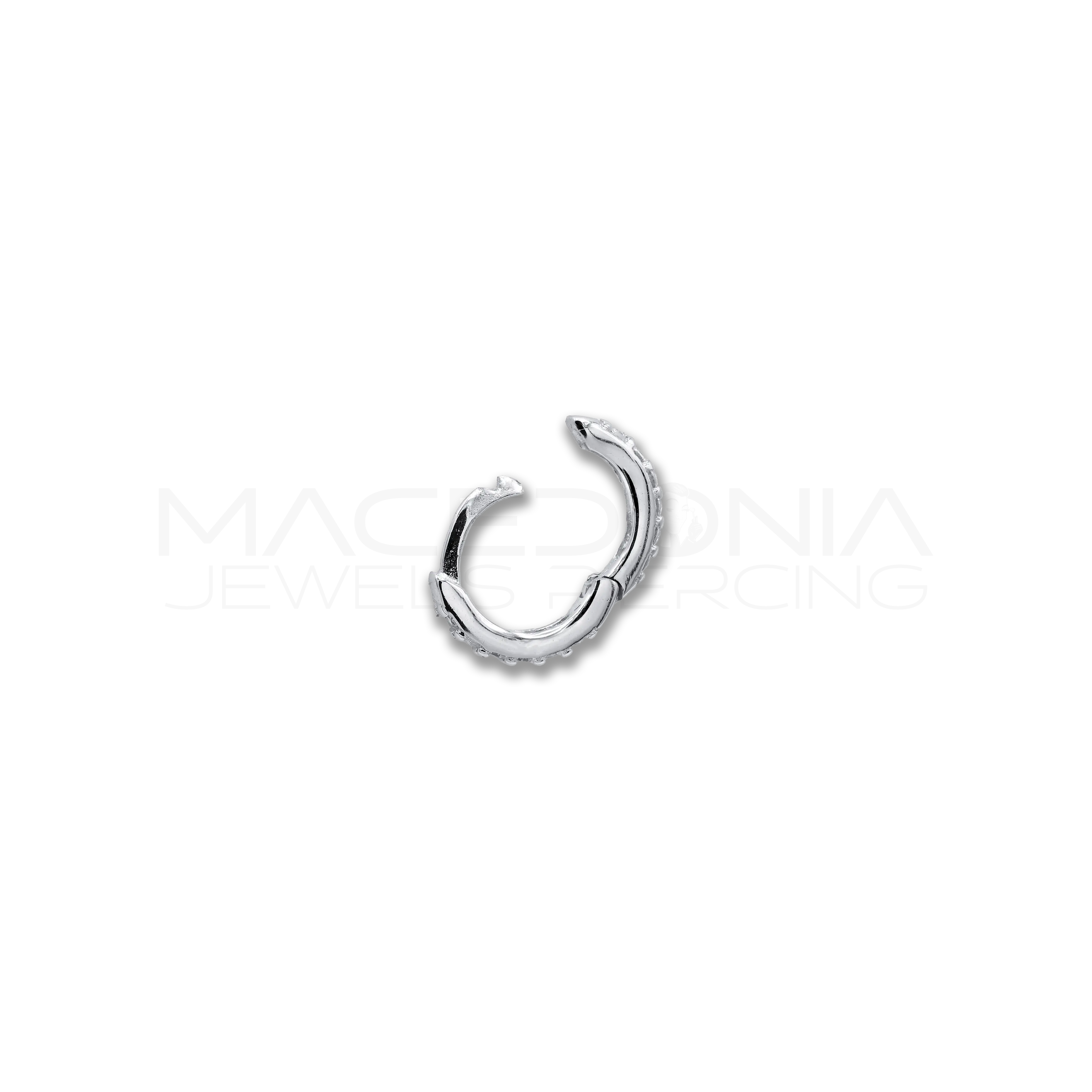 ORECCHINI IN ARGENTO CON ZIRCONI INCASTONATI