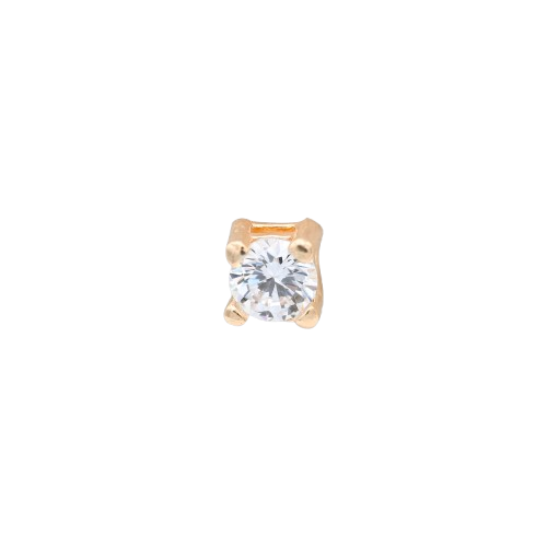 ORECCHINO CON ZIRCONE 3MM