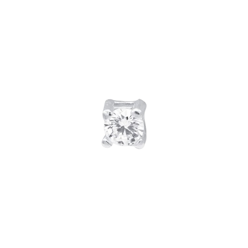 ORECCHINO CON ZIRCONE 4MM