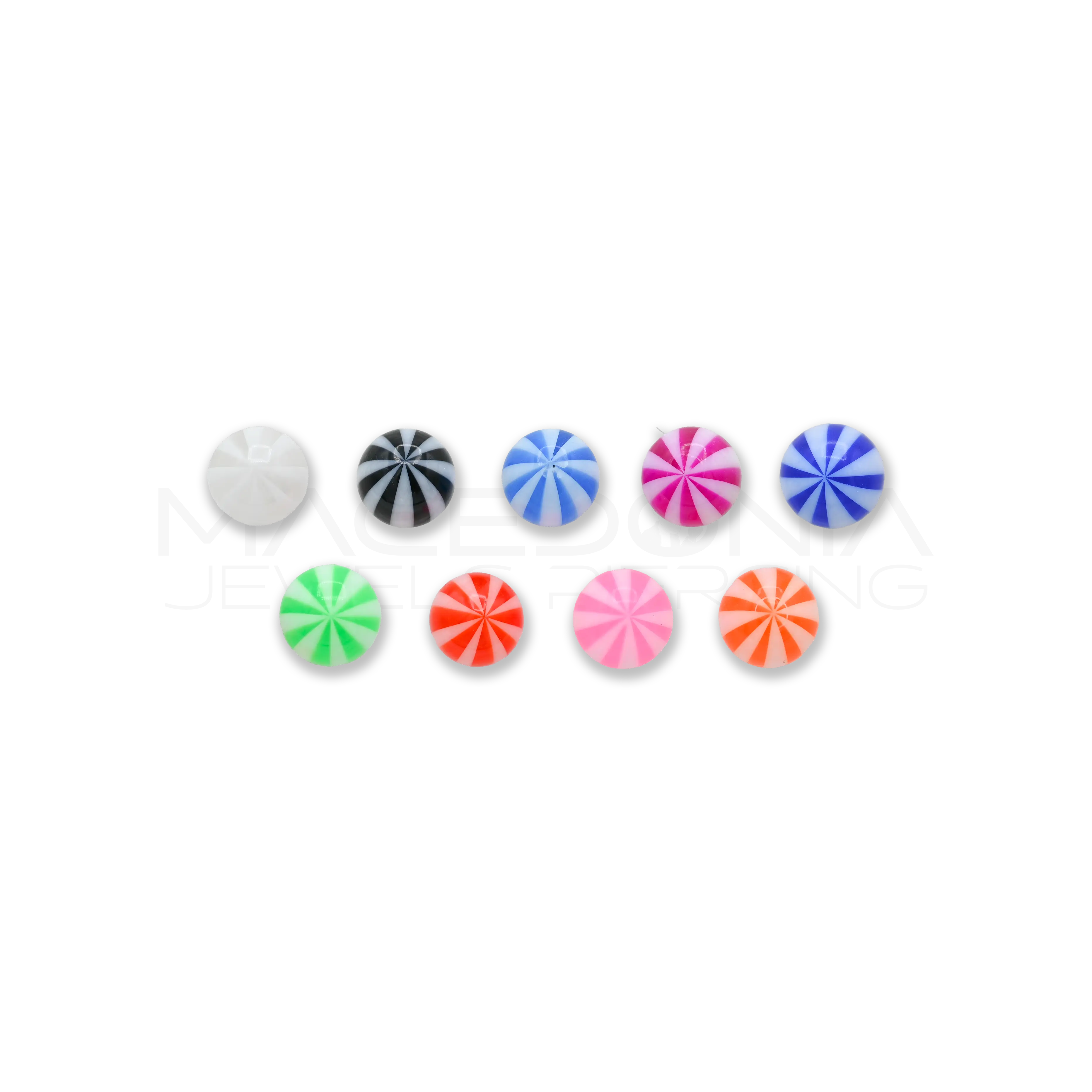 Pallina Colorata in Resina 6mm – Filettatura 1.6mm