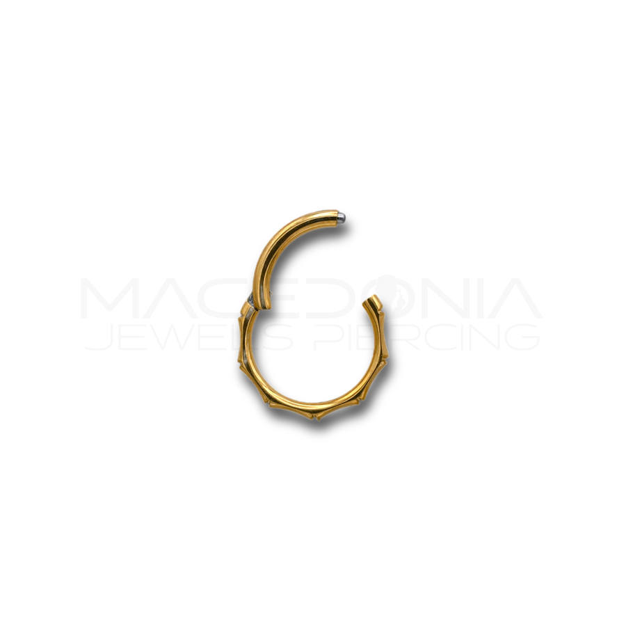 Piercing Clicker con Fantasia a Punte in Acciaio Chirurgico 316L