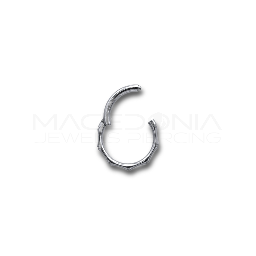 Piercing Clicker con Fantasia a Punte in Acciaio Chirurgico 316L