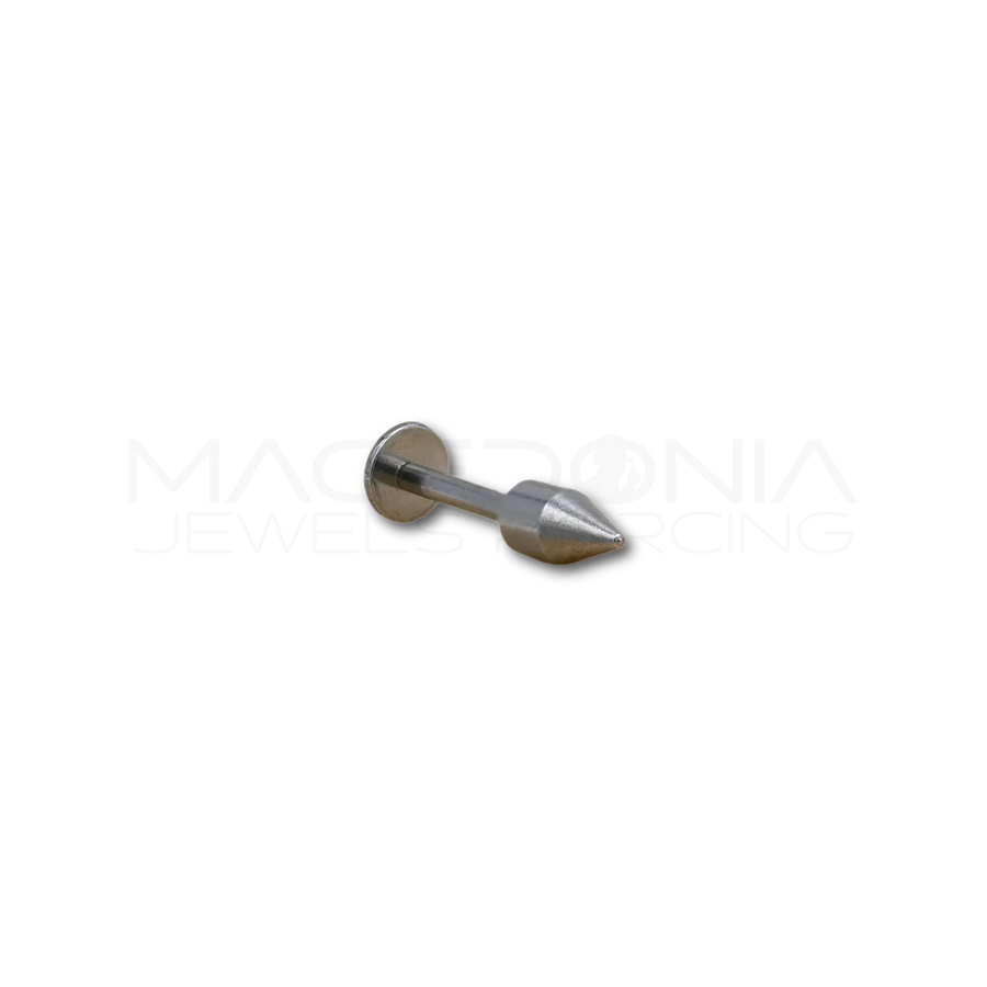 Piercing in acciaio chirurgico 316L con cono in acrilico da 3 mm