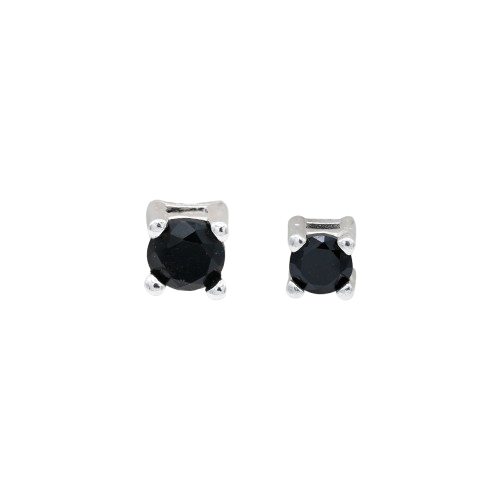 ORECCHINO CON ZIRCONE NERO