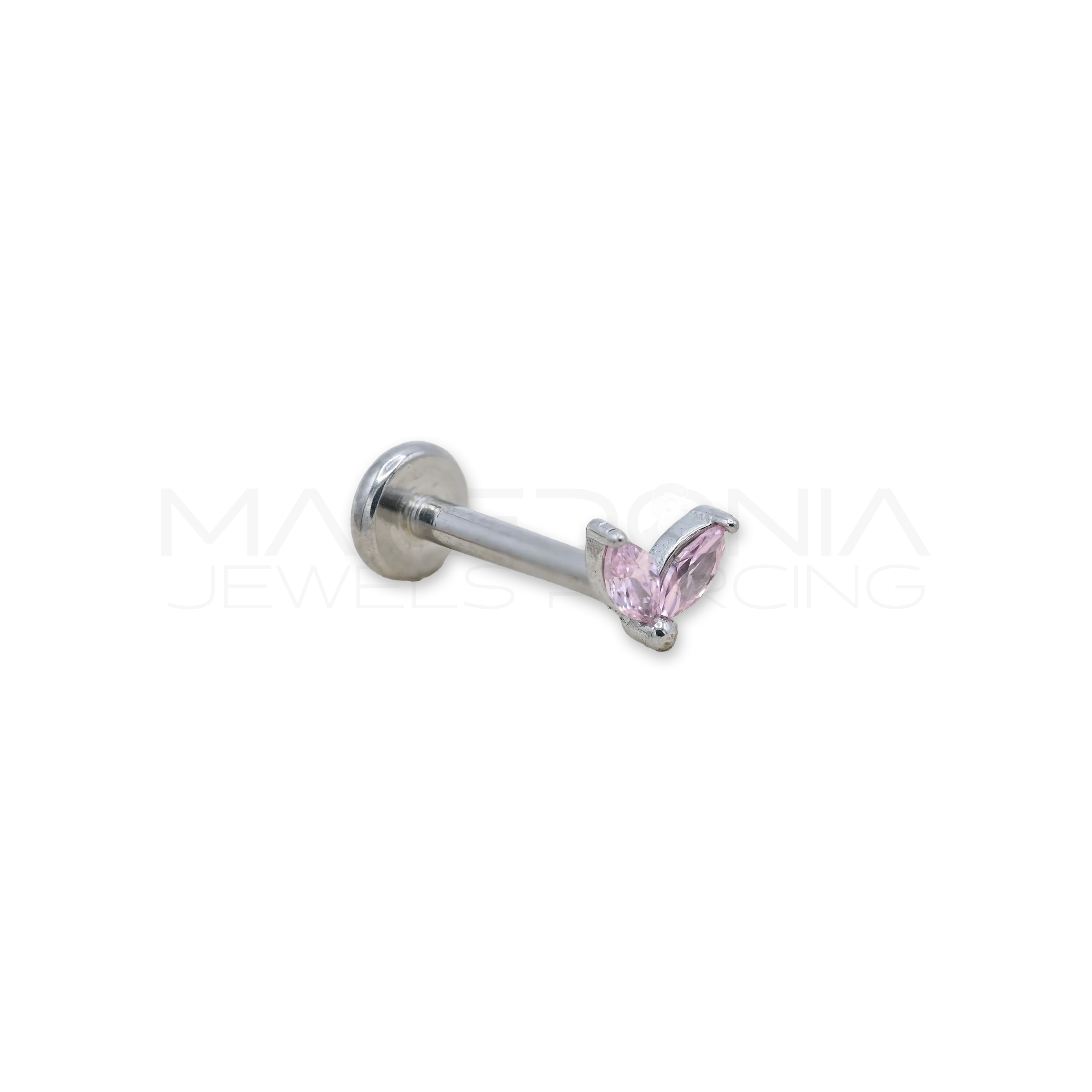 BARRETTA CON FOGLIE ZIRCONATE