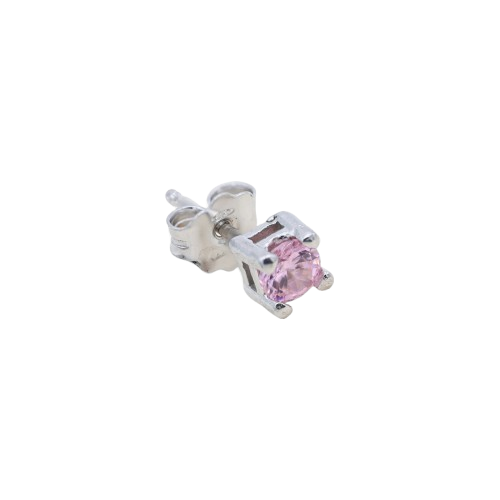 ORECCHINO CON ZIRCONE ROSA
