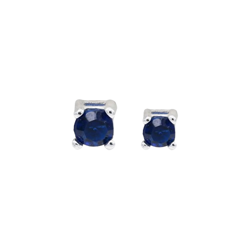 ORECCHINO CON ZIRCONE BLU