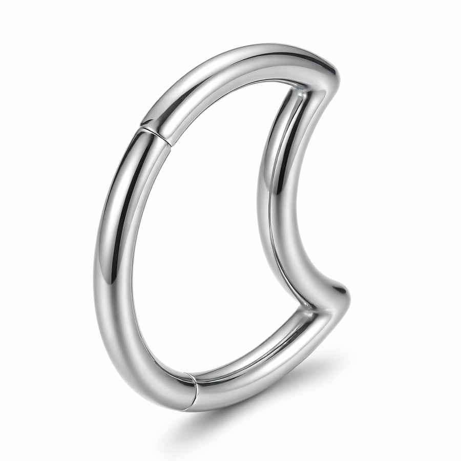 Piercing mezza luna in Titanio F136 - Piercing per Lobo, helix, daith, septum