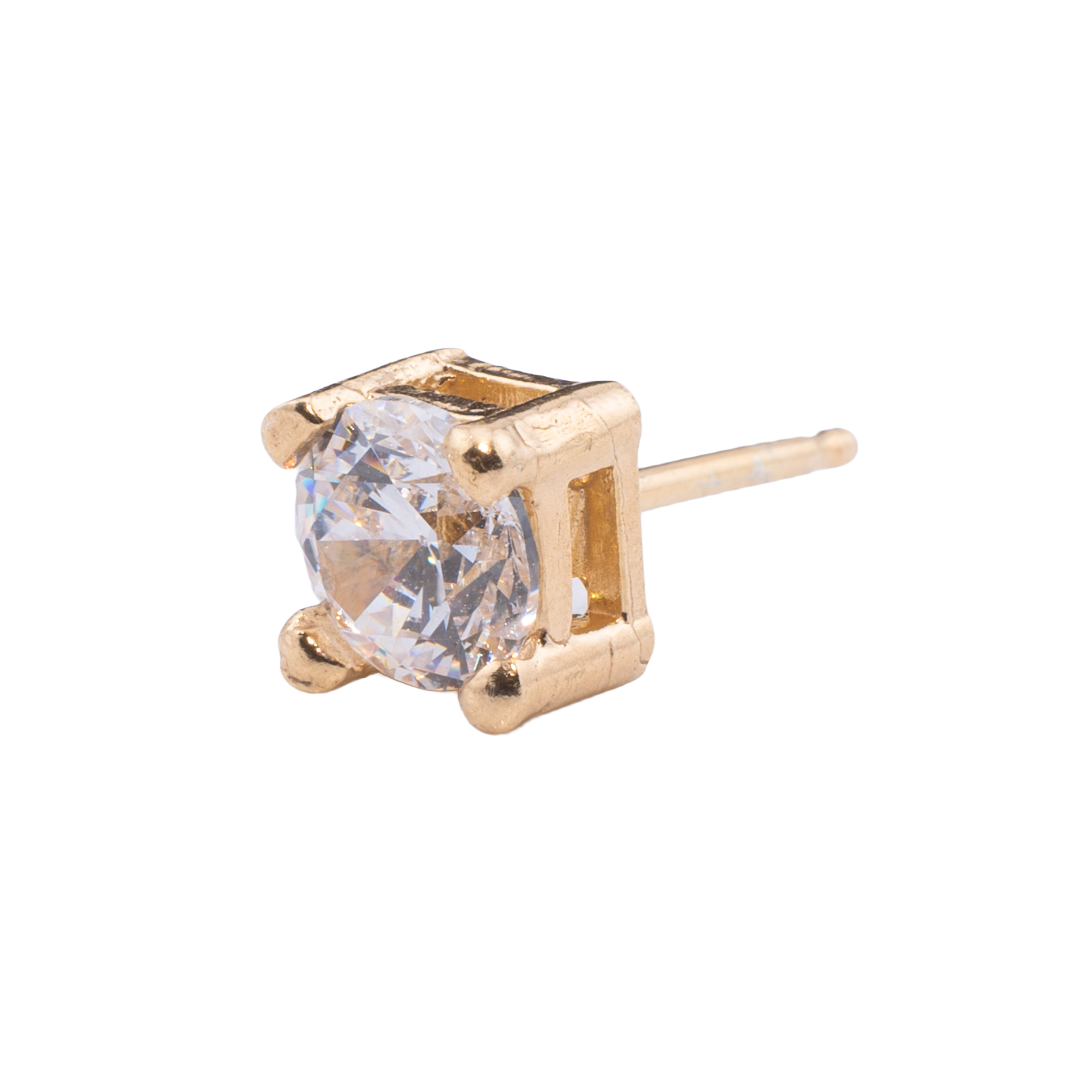 ORECCHINO CON ZIRCONE 6MM