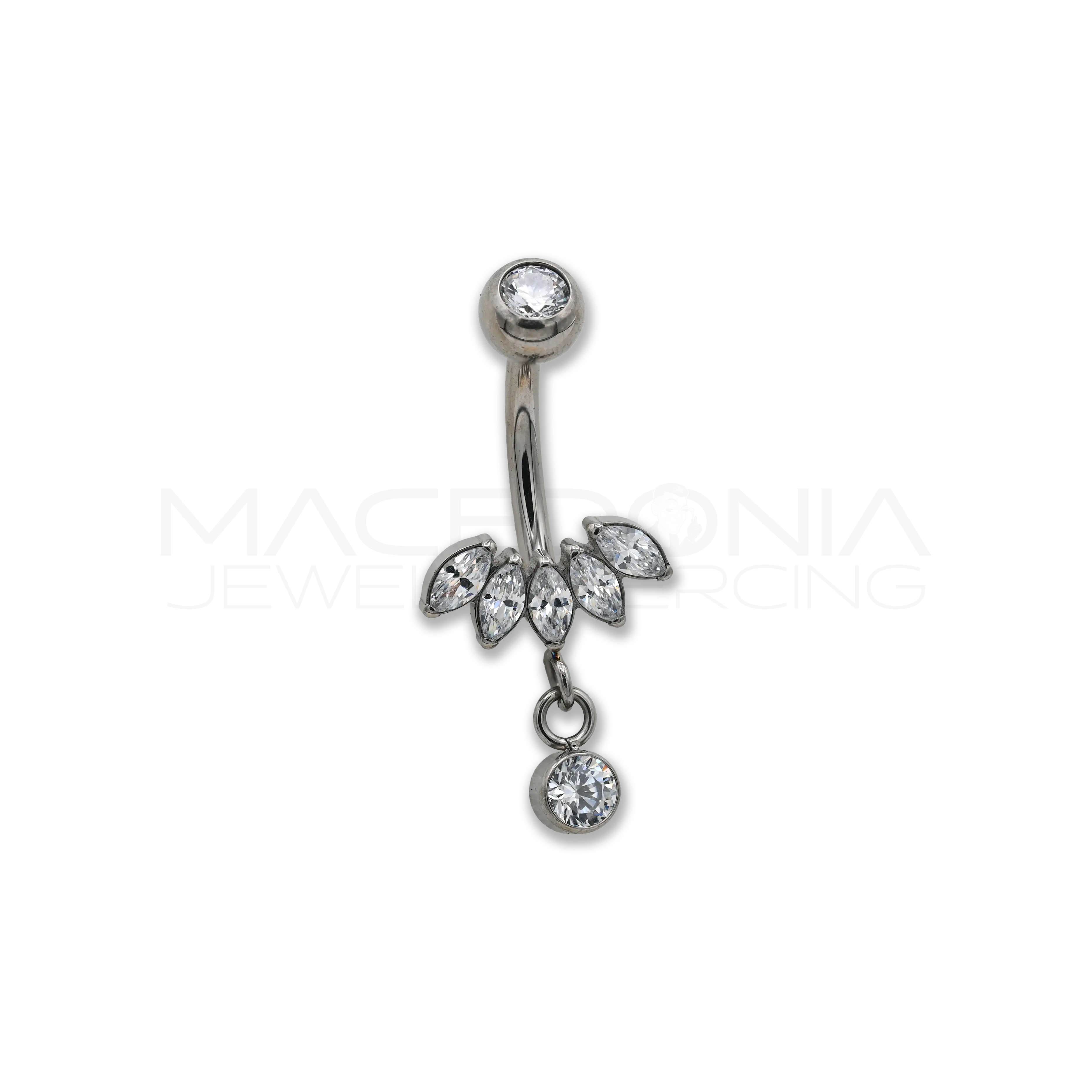 BANANA CON ZIRCONI E PENDENTE ZIRCONATO